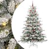 vidaXL Albero di Natale Artificiale con Rami Pieghevoli Bianco 240 cm