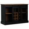 vidaXL Credenza HALDEN 2 Ante Scorrevoli 112x40x80 cm Legno Massello