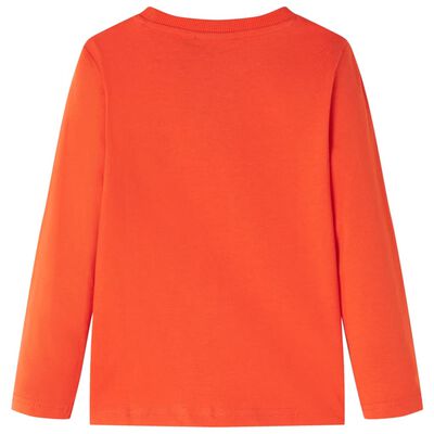 Maglietta Bambino Maniche Lunghe Arancione Brillante 92