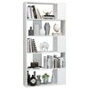vidaXL Libreria/Divisorio Bianco Lucido 80x24x159 cm