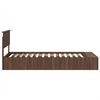 vidaXL Struttura del letto con lo scaffale Rovere Marrone 100 x 200 cm