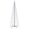 vidaXL Albero di Natale a Cono Bianco Freddo 1400 LED 160x500 cm