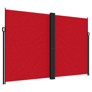 vidaXL Tenda da Sole Laterale Retrattile Rossa 220x1200 cm