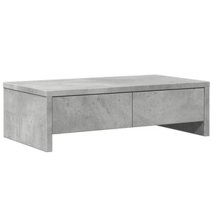 vidaXL Supporto Monitor con Cassetti Grigio 50x27x15 cm in Truciolato