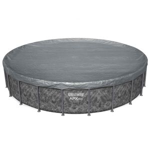 Bestway Copertura per piscina &Oslash;6,71 m Rotondo Poliestere Grigio