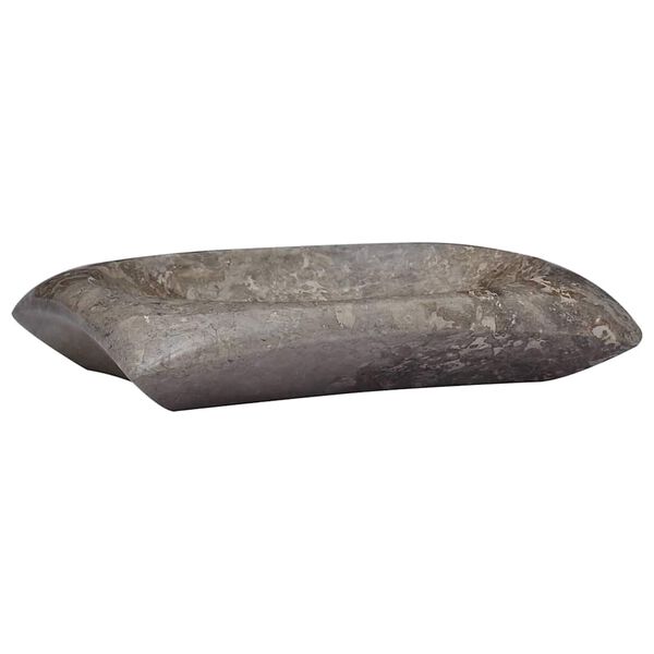 vidaXL Lavandino Grigio 50x35x10 cm in Marmo