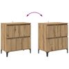 vidaXL Sideboards 3 pcs Rovere artigianale 60 x 35 x 70 cm