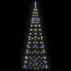 vidaXL Albero di Natale LED con 390 LED Multicolore 250 cm Ferro