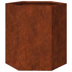 vidaXL Fioriera Ruggine 40x40x45 cm Acciaio Corten