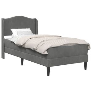 vidaXL Struttura del letto Grigio Scuro 100 x 200 cm Velluto
