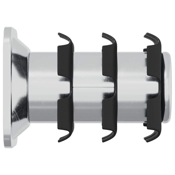 vidaXL Inserto per tubo filettato 2 pcs Nero e Argento Acciaio zincato