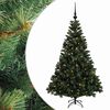 vidaXL Albero di Natale artificiale con palline 120 cm 150 LED