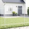 vidaXL Recinzione per Giardino 7 pcs Bianco 170 x 165 cm