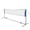 vidaXL Set Rete da Badminton con Volani 300x155 cm