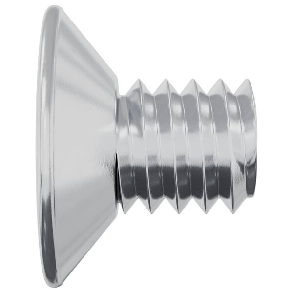 vidaXL Viti a testa conica 2 pcs Argento M4 x 6 mm Acciaio