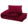 vidaXL Set Copripiumino Bordeaux 140x200 cm in Microfibra Leggera