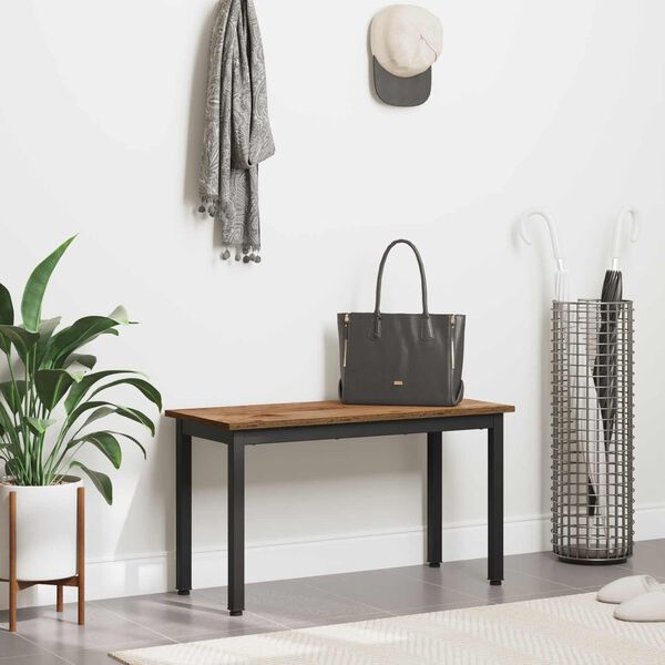 vidaXL panchina Legno vecchio 80 x 35 x 45 cm Legno multistrato