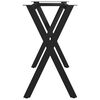 vidaXL Gambe per Tavolo da Pranzo con Struttura a X 120x50x72 cm