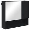 vidaXL Mobiletto per specchio Nero 59 x 17 x 55 cm Legno multistrato