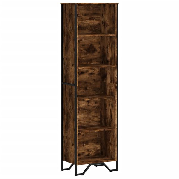 vidaXL Libreria Rovere Fumo 50x31x169 cm in Legno Multistrato