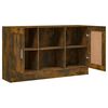 vidaXL Credenza Rovere Fumo 120x30,5x70 cm in Legno Multistrato