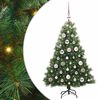 vidaXL Albero di Natale artificiale con 150 LED Verde 120 cm PE e PVC