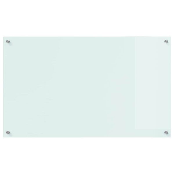 vidaXL Rivestimento da Cucina Bianco 100 x 60 cm vetro temperato