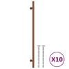 vidaXL Maniglie per Mobili 10 pz Bronzo 320 mm in Acciaio Inox