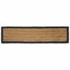 vidaXL Tappeto da Area Grigio Scuro 60 x 200 cm Juta