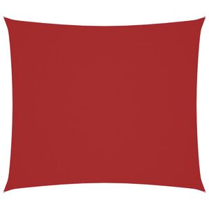 vidaXL Parasole a Vela Tessuto Oxford Rettangolare 2x2,5 m Rosso
