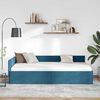 vidaXL Cornice del letto ad angolo Blu 80 cm x 200 cm Velluto