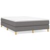 vidaXL Struttura Letto a Rete a Molle Grigio Scuro 140x200 cm Tessuto
