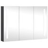 vidaXL Armadietto Bagno con Specchio e LED 89x14x62 cm