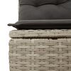 vidaXL Set Divani Giardino 13 pz con Cuscini Grigio Chiaro Polyrattan