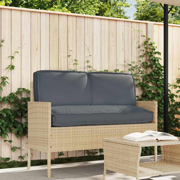vidaXL Set di Cuscini per Pallet 3 pcs Antracite 120 x 50 x 12 cm