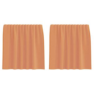 vidaXL Tende in Voile con Tasche per Aste 2 pz Terracotta