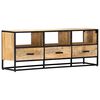 vidaXL Mobile Porta TV 120x30x45 cm in Legno Massello di Mango