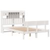 vidaXL Letto Libreria senza Materasso Bianco 135x190 cm Legno di Pino