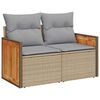 vidaXL Set Divano da Giardino 13 pcs Beige e Grigio Chiaro polyrattan