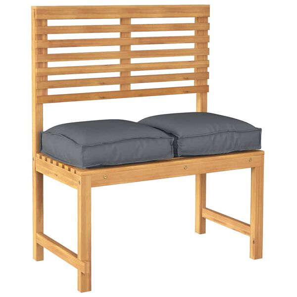 vidaXL Cuscino 2 pcs Antracite 40 x 40 x 8 cm Tessuto Oxford