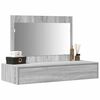 vidaXL Tavolo da Trucco Grigio 100 x 40 x 70 cm Legno multistrato
