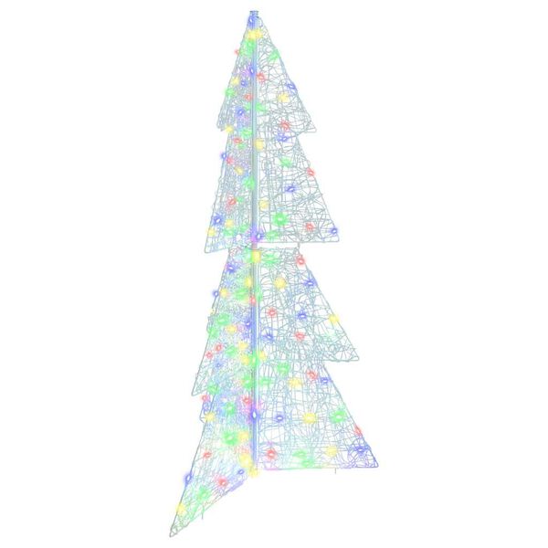 vidaXL Albero di Natale con 160 LED Multicolore 150 cm Acrilico