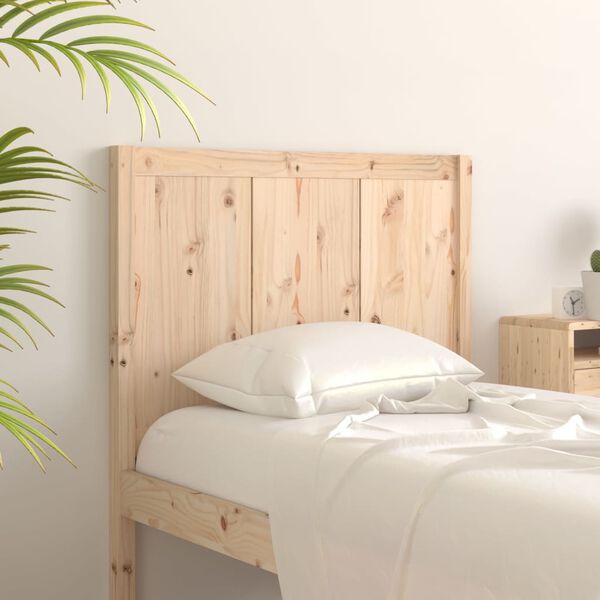 vidaXL Testiera per Letto 105,5x4x100 cm in Legno Massello di Pino