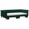 vidaXL Divano Letto Estraibile Materassi Verde Scuro 100x200 Velluto