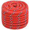 vidaXL Corda multiuso 20 mm 50 m Rosso PP 2400 kg Carico massimo