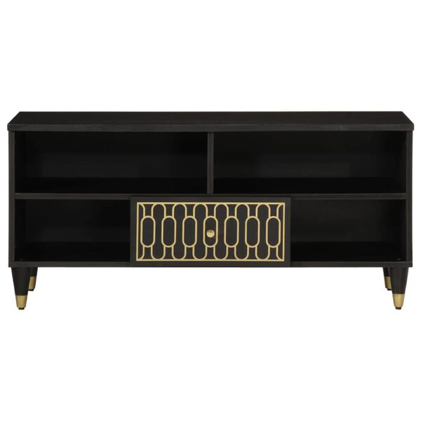 vidaXL Mobile Porta TV 100x33x46 cm in Legno Massello di Mango