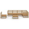 vidaXL Set Salotto da Giardino 7pz Marrone Ambra Legno Massello Pino