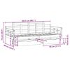 vidaXL Dormeuse con Cassetti Bianca 80x200 cm Legno Massello di Pino