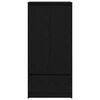 vidaXL Armadio con Cassetto Rovere Nero 55,5x34x119,5 cm in Truciolato