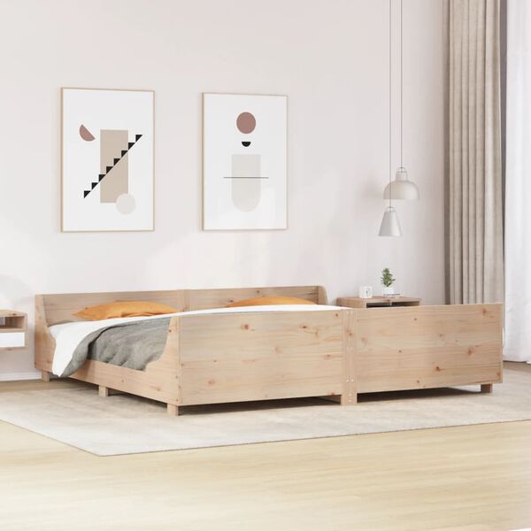 vidaXL Letto senza Materasso 180x200 cm in Legno Massello di Pino